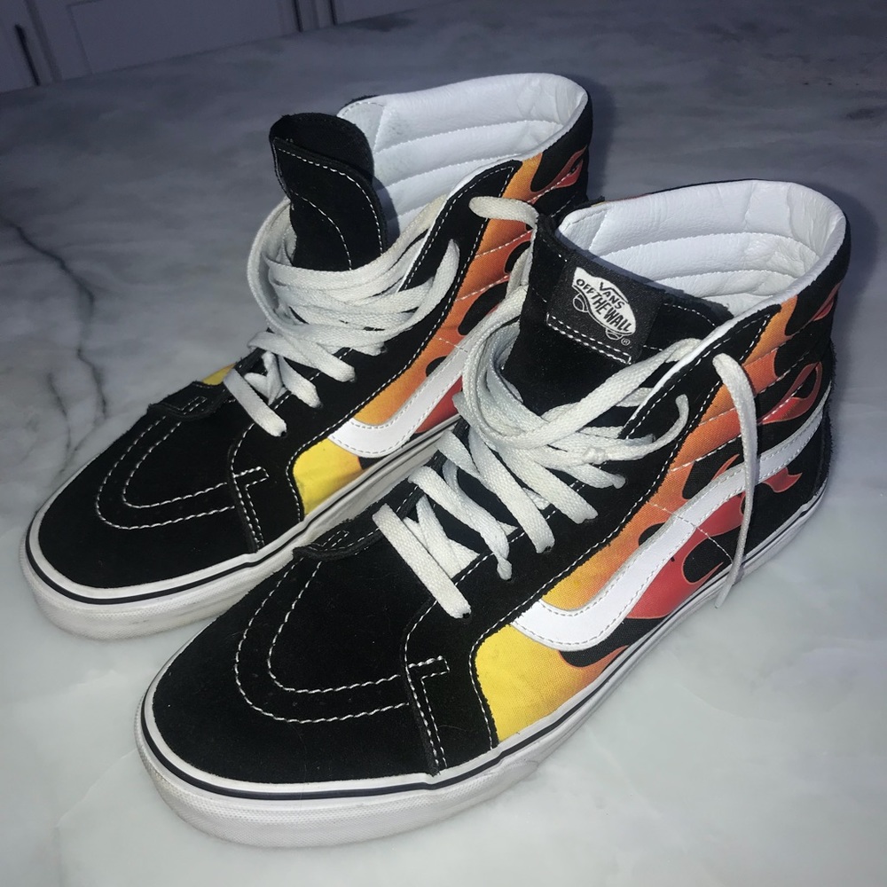 Vans Old-School HighTop Flame Shoes